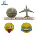 China great manufacturer promotional metal name / emoji / airplane enamel pin badges