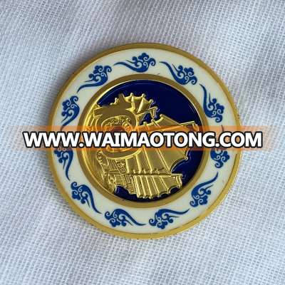 custom silkscreen Emboss enamel printed lapel pin